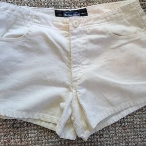Anchor Blue Women's High Waist Cream Shorts